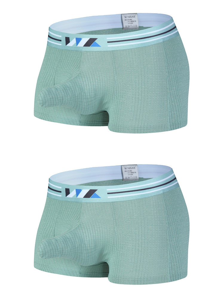 2 Pack Separated Pouch Comfy Mens Boxer Briefs | dmunderwear detail image 13