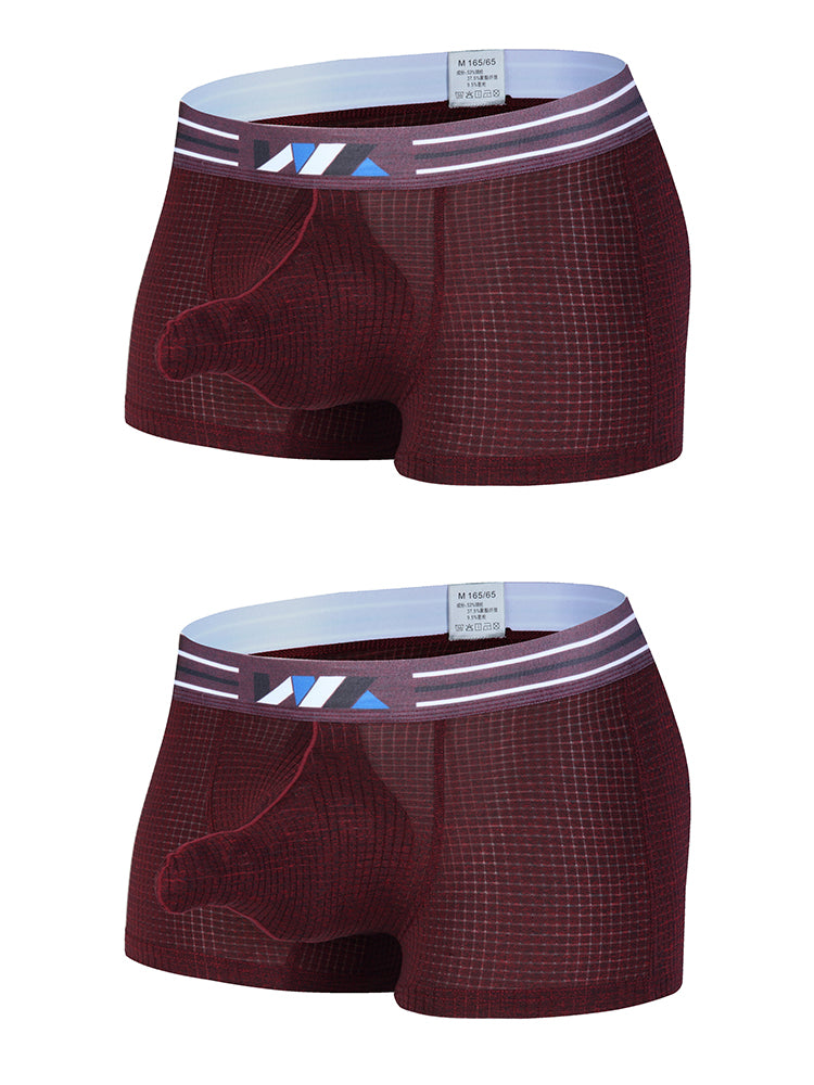 2 Pack Separated Pouch Comfy Mens Boxer Briefs | dmunderwear detail image 17