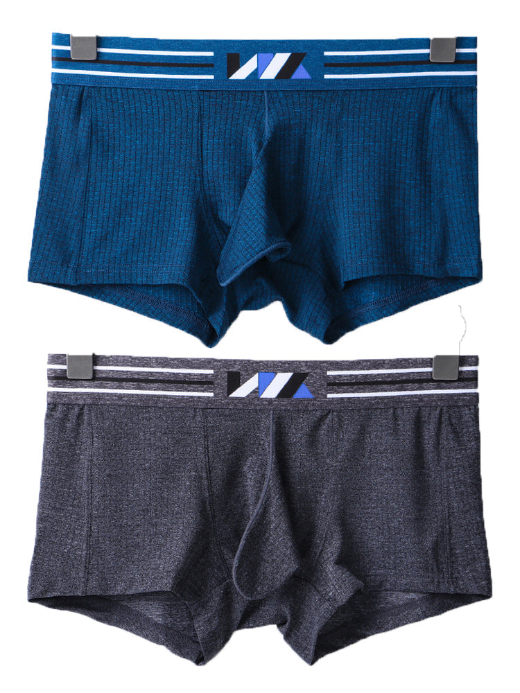 2 Pack Separated Pouch Comfy Mens Boxer Briefs | dmunderwear detail image 19