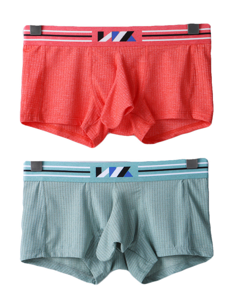 2 Pack Separated Pouch Comfy Mens Boxer Briefs | dmunderwear detail image 2