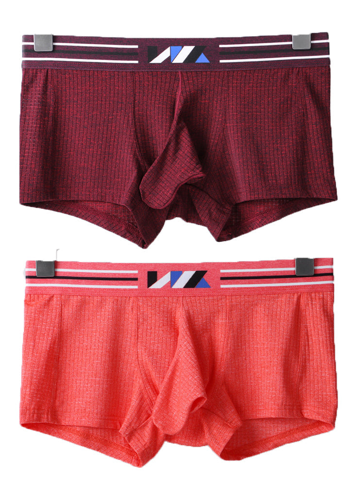 2 Pack Separated Pouch Comfy Mens Boxer Briefs | dmunderwear detail image 20