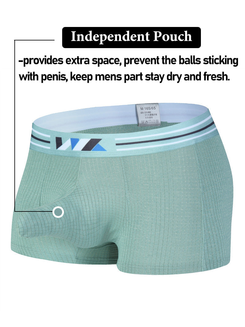 2 Pack Separated Pouch Comfy Mens Boxer Briefs | dmunderwear detail image 4