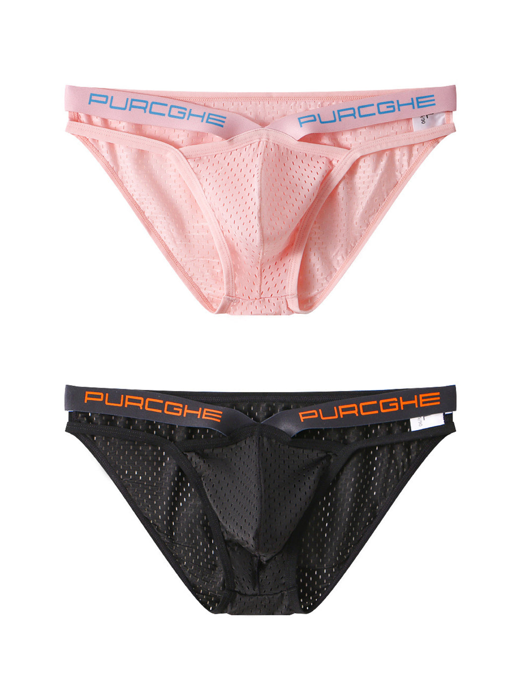 2 Pack Sexy Hollow Out Mesh Briefs for Men | dmunderwear detail image 13