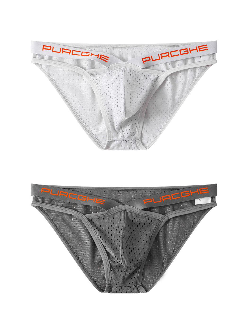 2 Pack Sexy Hollow Out Mesh Briefs for Men | dmunderwear detail image 18