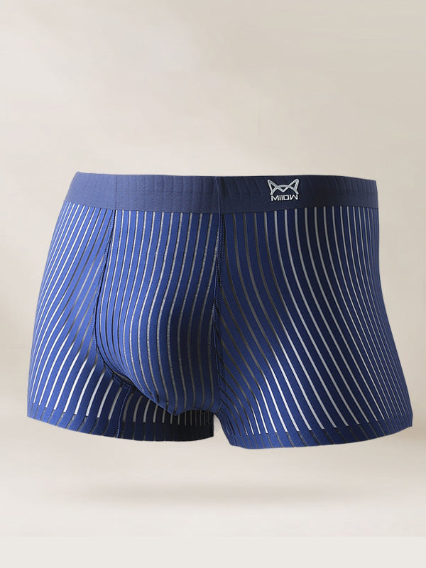 2 Pack Silk Striped Men's Super Thin Underwear | dmunderwear detail image 11