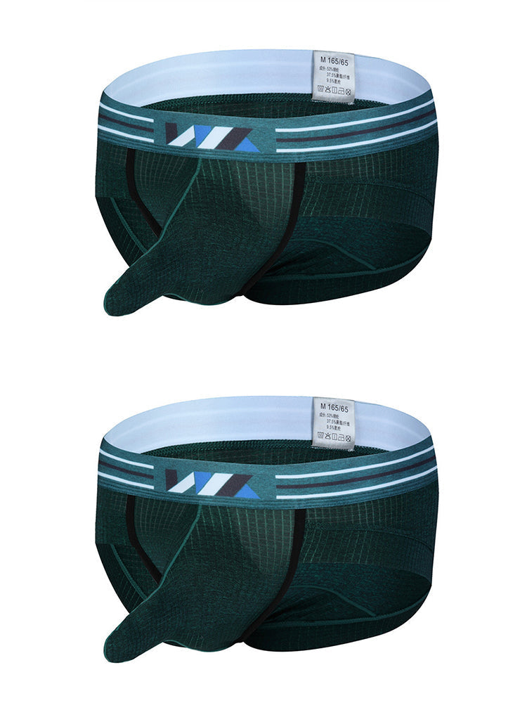 2 Pack Soft Separated Pouch Mens Briefs | dmunderwear detail image 11