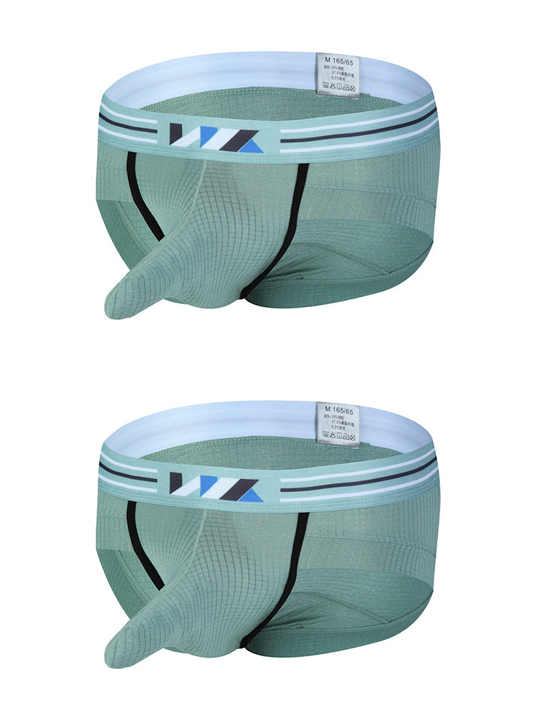 2 Pack Soft Separated Pouch Mens Briefs | dmunderwear detail image 12