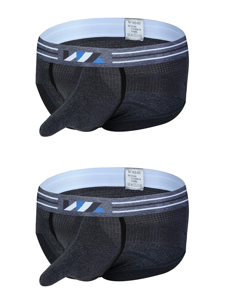 2 Pack Soft Separated Pouch Mens Briefs | dmunderwear detail image 13