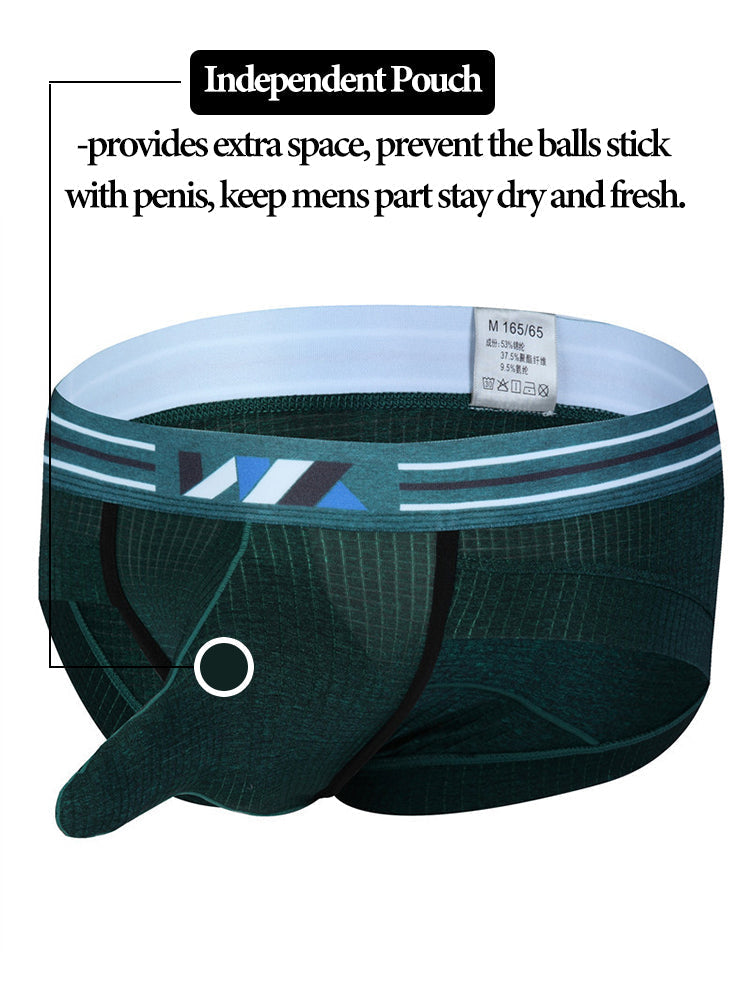 2 Pack Soft Separated Pouch Mens Briefs | dmunderwear detail image 4