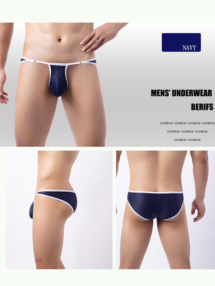 3 Pack Men's Stay-Cool Day-Long Comfort Supportive U-Pouch Soft Bikini | dmunderwear detail image 11