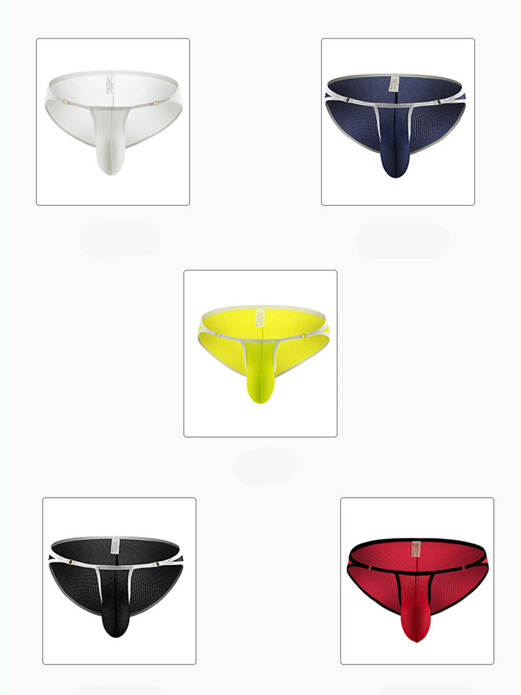 3 Pack Men's Stay-Cool Day-Long Comfort Supportive U-Pouch Soft Bikini | dmunderwear detail image 13