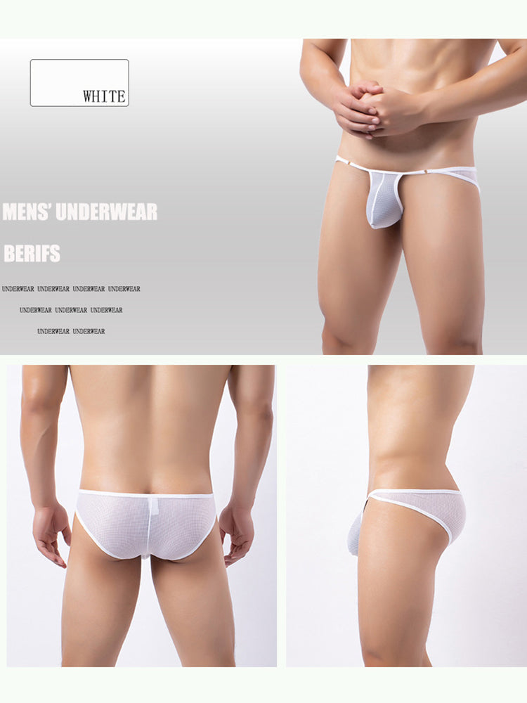 3 Pack Men's Stay-Cool Day-Long Comfort Supportive U-Pouch Soft Bikini | dmunderwear detail image 3