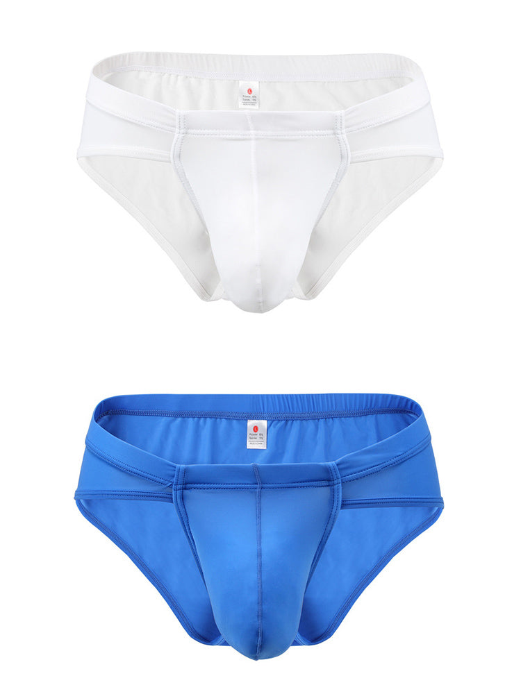 2 Pack Summer Bulge Enhance Ice Silk Underwear | dmunderwear detail image 14
