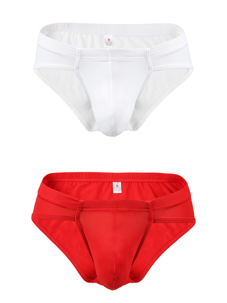 2 Pack Summer Bulge Enhance Ice Silk Underwear | dmunderwear detail image 16