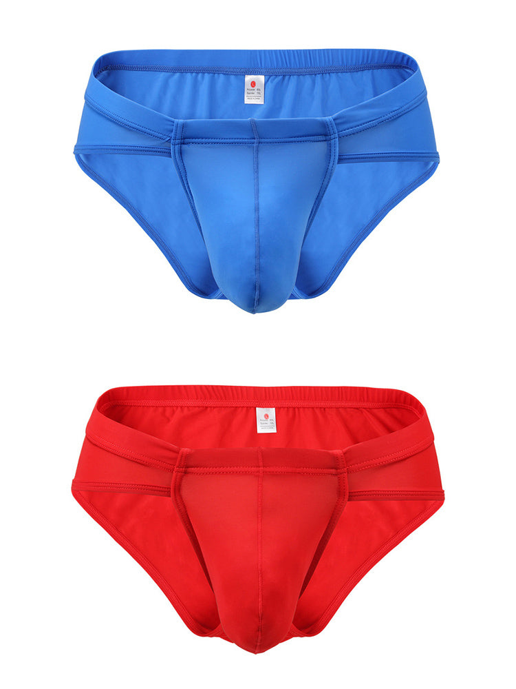 2 Pack Summer Bulge Enhance Ice Silk Underwear | dmunderwear detail image 8
