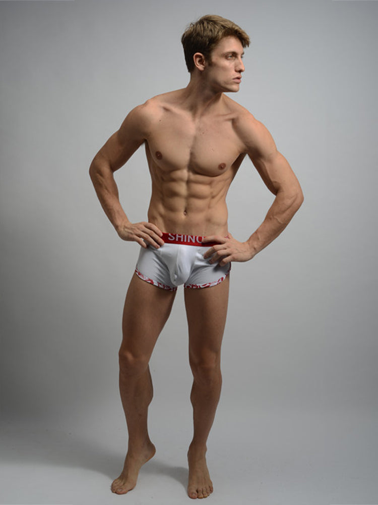 2 Pack Trendy Supportive Comfortable Pouch Solid Color Soft & Breathable Trunks | dmunderwear detail image 3
