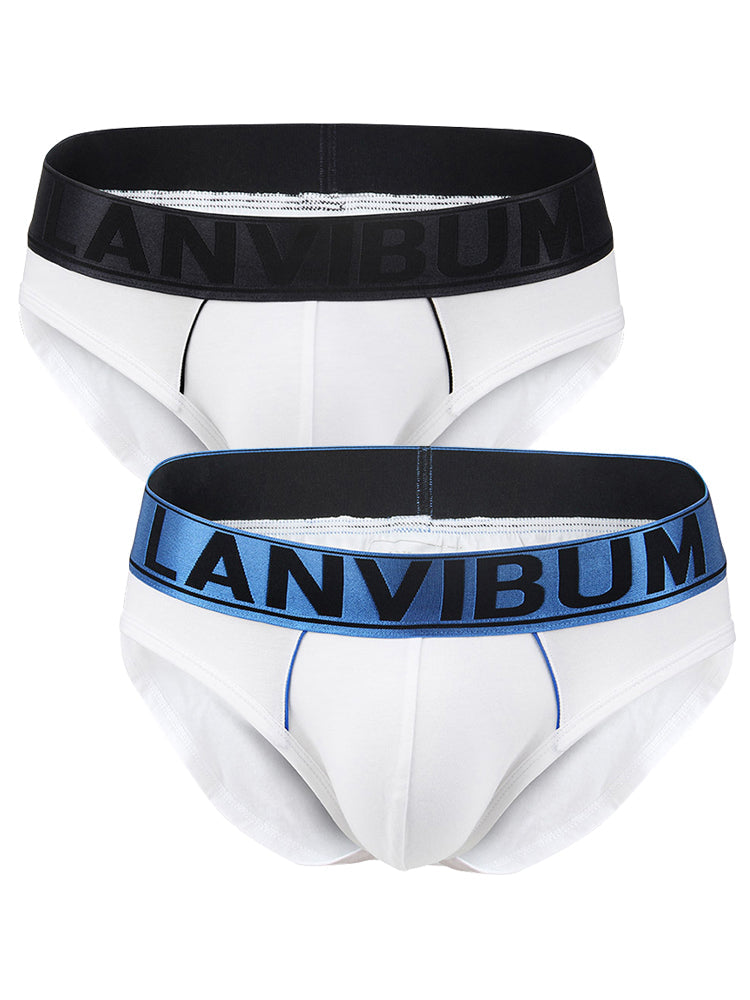 2 Pack U Convex Elastic Waistband Briefs | dmunderwear detail image 14