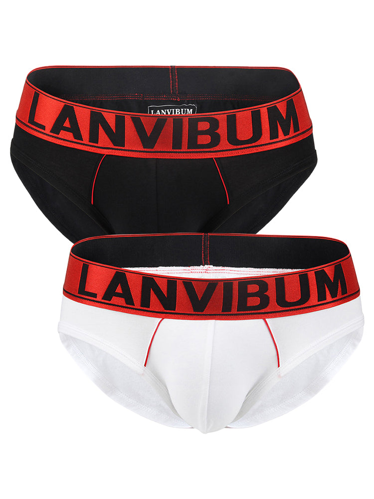 2 Pack U Convex Elastic Waistband Briefs | dmunderwear detail image 8