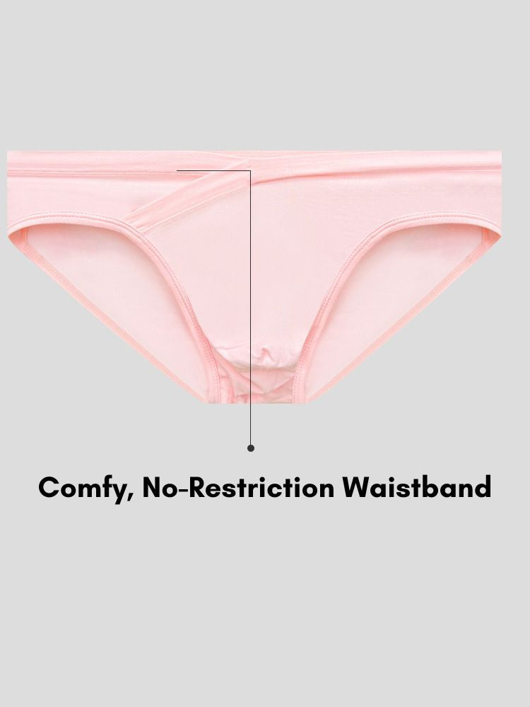 2 Pack Ultra-Soft Modal Stretch Fit Low-Rise Odor-Control Supportive Fit Bikini | dmunderwear detail image 4