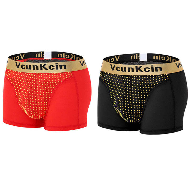 2Pcs Men's Functional Soft Modal Boxer Briefs | dmunderwear detail image 18