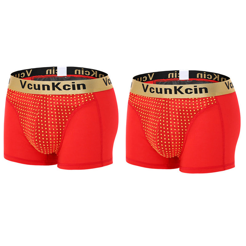 2Pcs Men's Functional Soft Modal Boxer Briefs | dmunderwear detail image 9