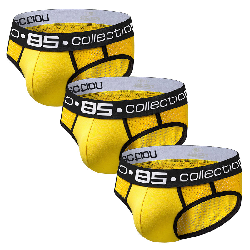 3 Pack Ball Support Pouch Breathable Briefs | dmunderwear detail image 14