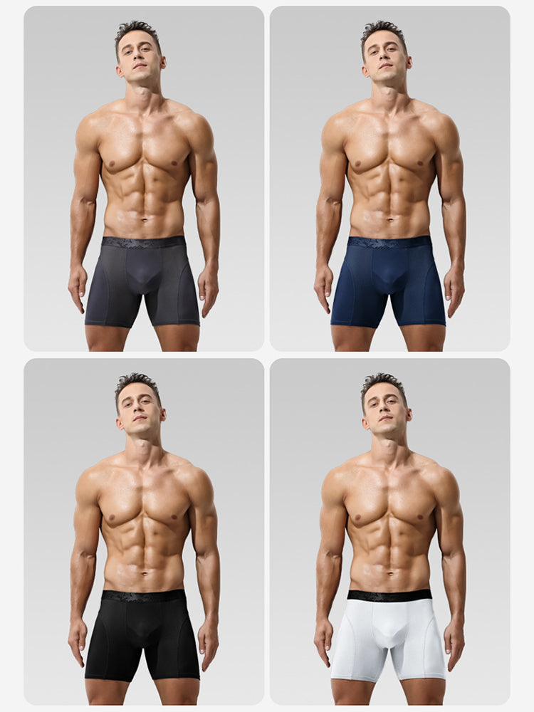 3 Pack Breathable Antibacterial Mesh Boxers Briefs | dmunderwear detail image 11