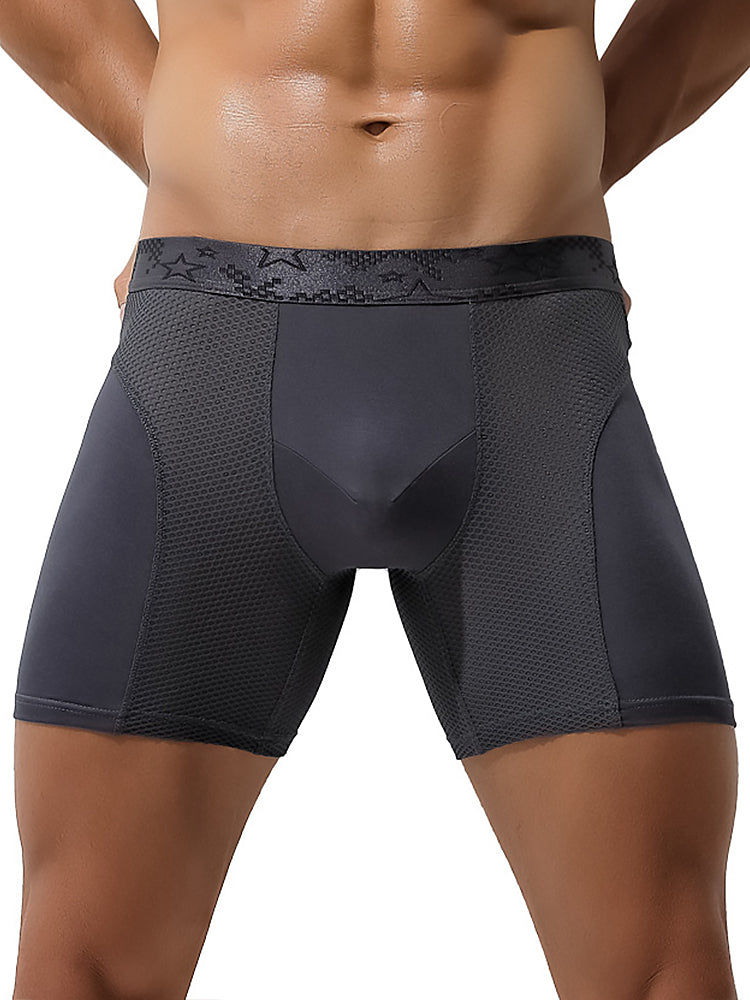 3 Pack Breathable Antibacterial Mesh Boxers Briefs | dmunderwear detail image 12