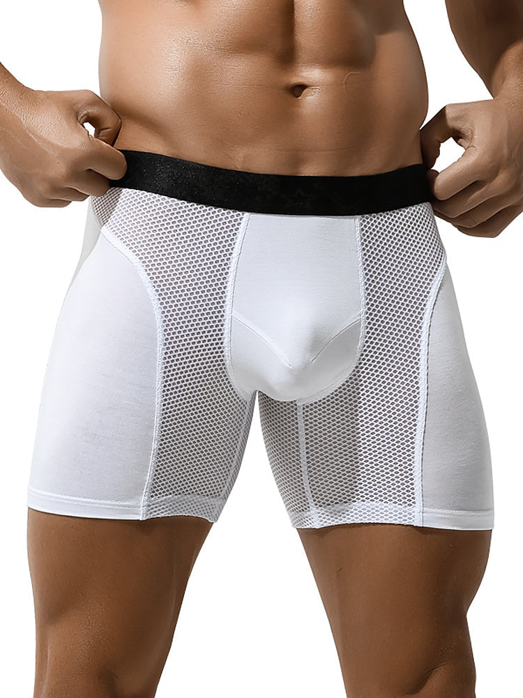 3 Pack Breathable Antibacterial Mesh Boxers Briefs | dmunderwear detail image 2