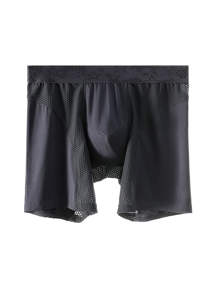 3 Pack Breathable Antibacterial Mesh Boxers Briefs | dmunderwear detail image 6