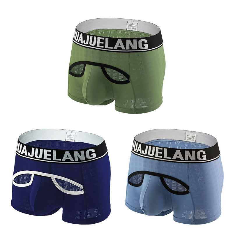 3 Pack Breathable Support Pouch Trunks | dmunderwear detail image 16