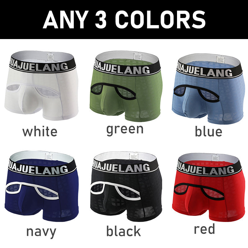 3 Pack Breathable Support Pouch Trunks | dmunderwear detail image 17