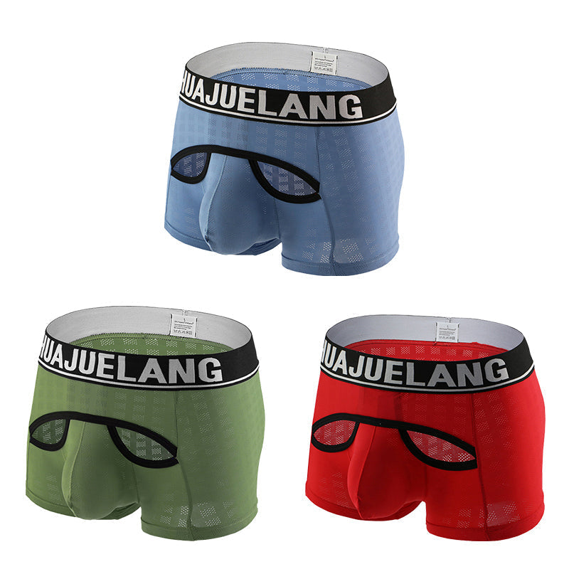 3 Pack Breathable Support Pouch Trunks | dmunderwear detail image 2