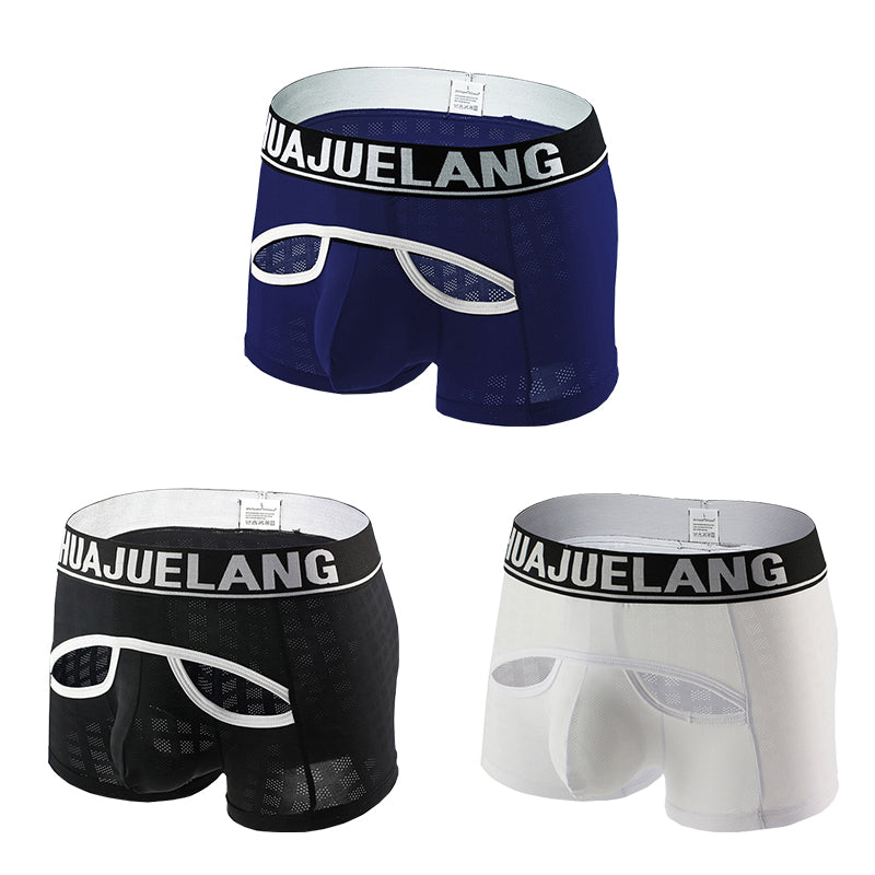3 Pack Breathable Support Pouch Trunks | dmunderwear detail image 9