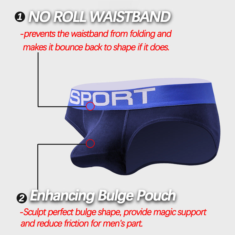 3 Pack Bulge Enhancing Support Men's Underwear | dmunderwear detail image 9