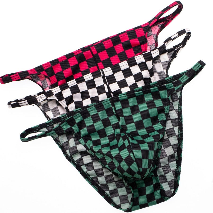 3 Pack Checkered Bikini | dmunderwear