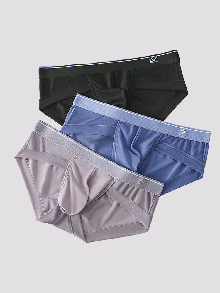 3 Pack Comfy U Convex Pouch Briefs For Men | dmunderwear detail image 14