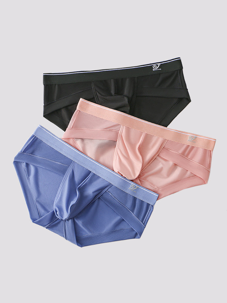 3 Pack Comfy U Convex Pouch Briefs For Men | dmunderwear detail image 17