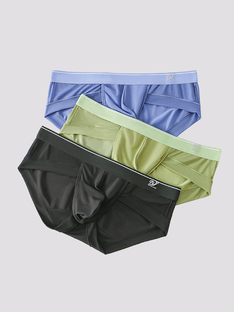 3 Pack Comfy U Convex Pouch Briefs For Men | dmunderwear detail image 18