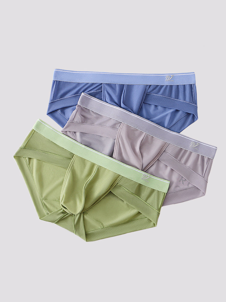 3 Pack Comfy U Convex Pouch Briefs For Men | dmunderwear detail image 19