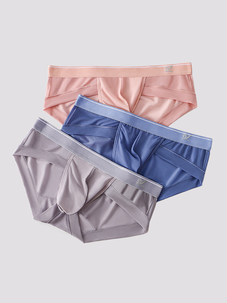 3 Pack Comfy U Convex Pouch Briefs For Men | dmunderwear detail image 2