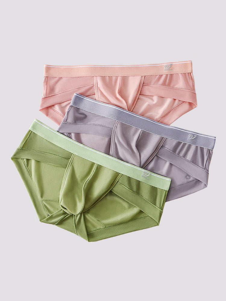 3 Pack Comfy U Convex Pouch Briefs For Men | dmunderwear detail image 8