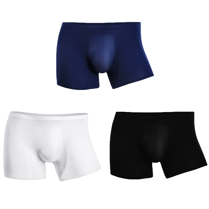 3 Pack Cool Trackless Thin Pouch Men's Trunks | dmunderwear detail image 2