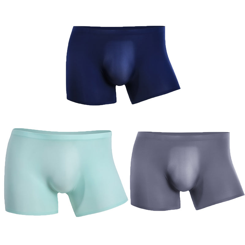 3 Pack Cool Trackless Thin Pouch Men's Trunks | dmunderwear detail image 20