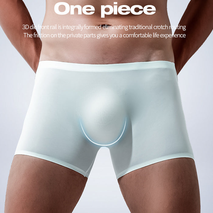 3 Pack Cool Trackless Thin Pouch Men's Trunks | dmunderwear detail image 4