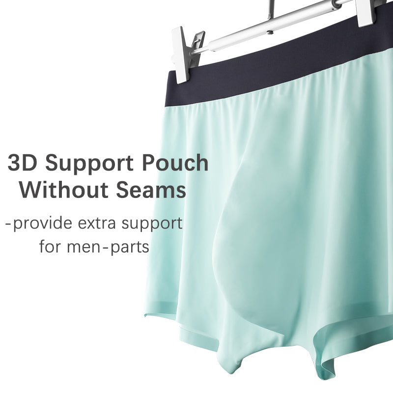 3 Pack Cool Trackless Thin Pouch Men's Trunks | dmunderwear detail image 7