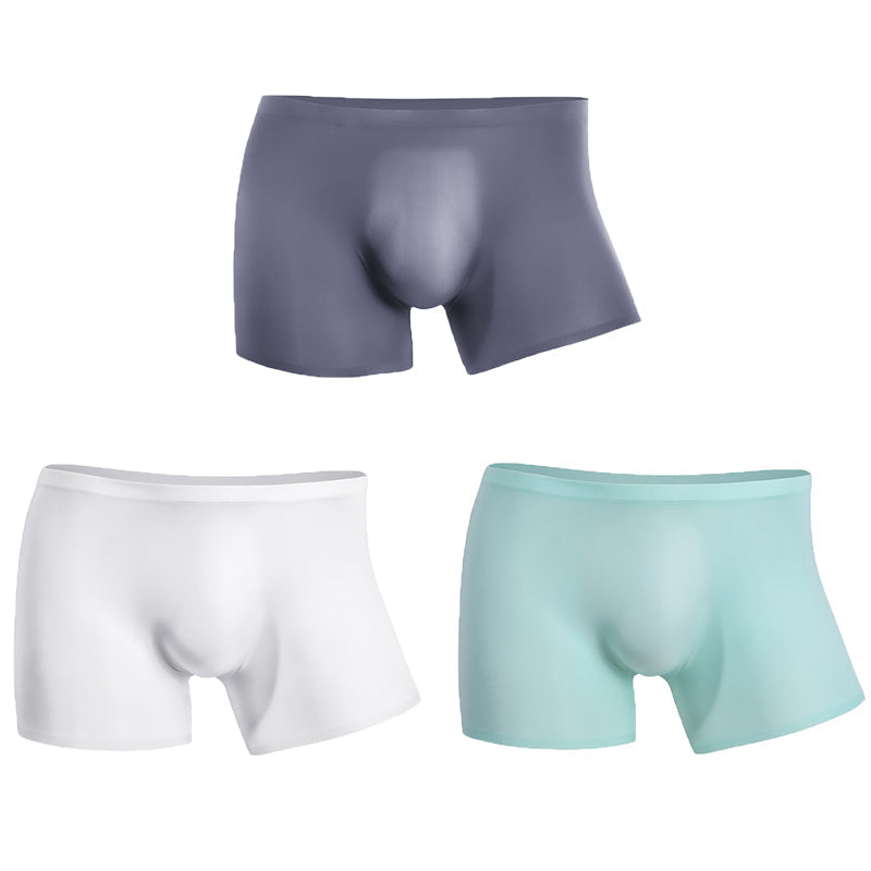 3 Pack Cool Trackless Thin Pouch Men's Trunks | dmunderwear detail image 8