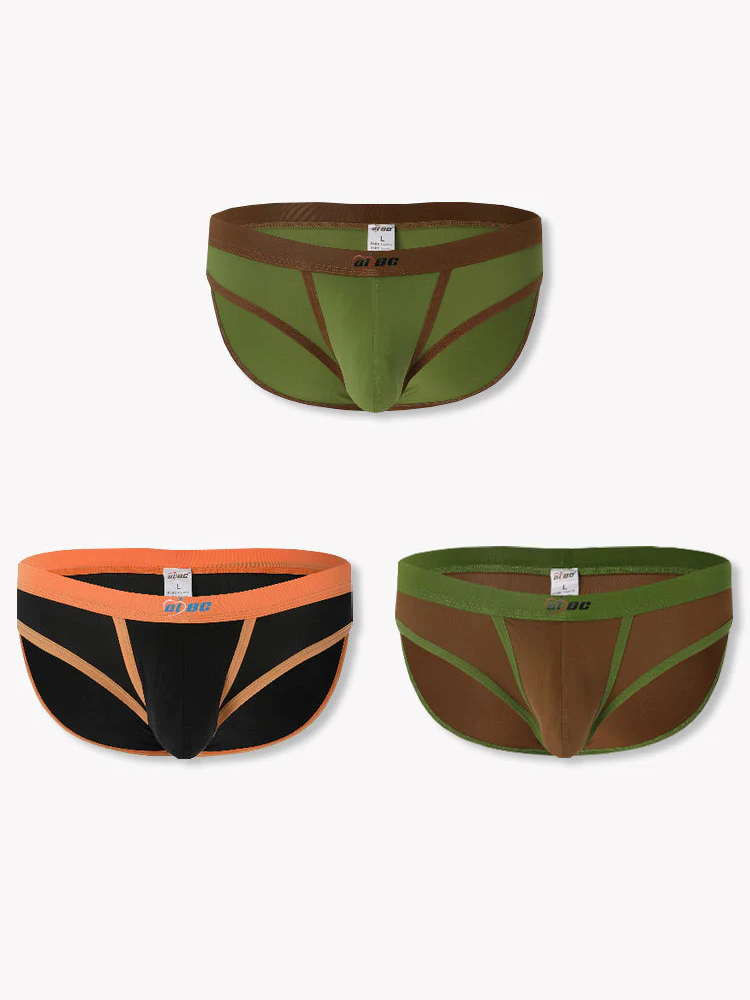 3 Pack Men's Separated Ball Pouch Briefs | dmunderwear detail image 14