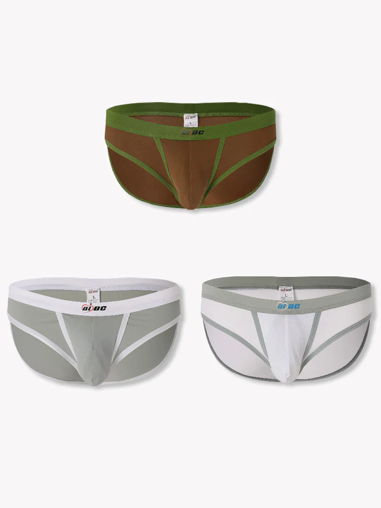 3 Pack Men's Separated Ball Pouch Briefs | dmunderwear detail image 17