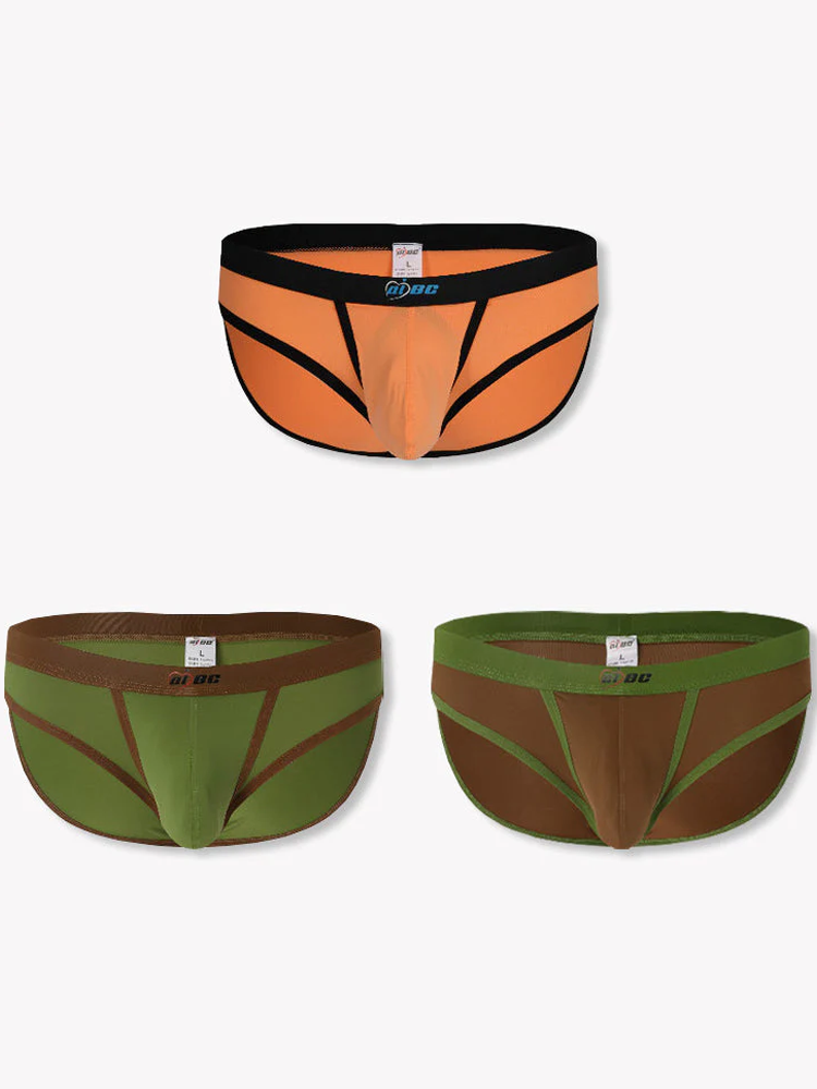 3 Pack Men's Separated Ball Pouch Briefs | dmunderwear detail image 2